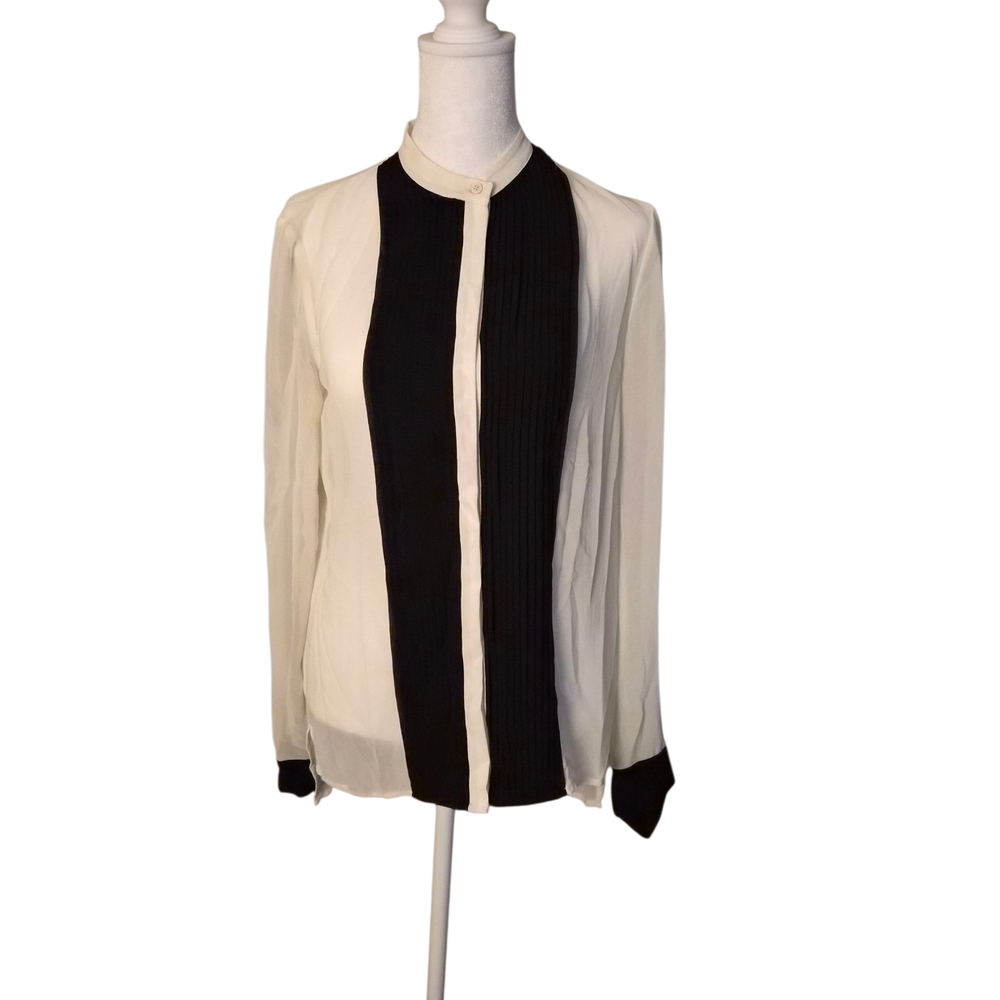 Armani Exchange Two-Tone Blouse